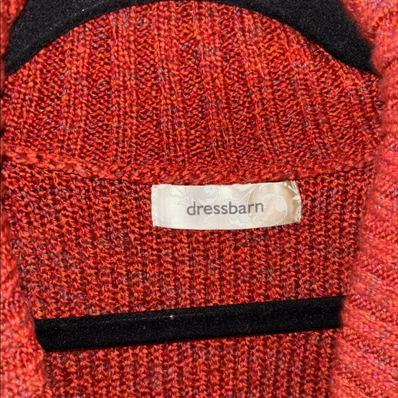 Dress barn Women's Cowl Neck red-orange color Sweater 3X - Picture 4 of 5